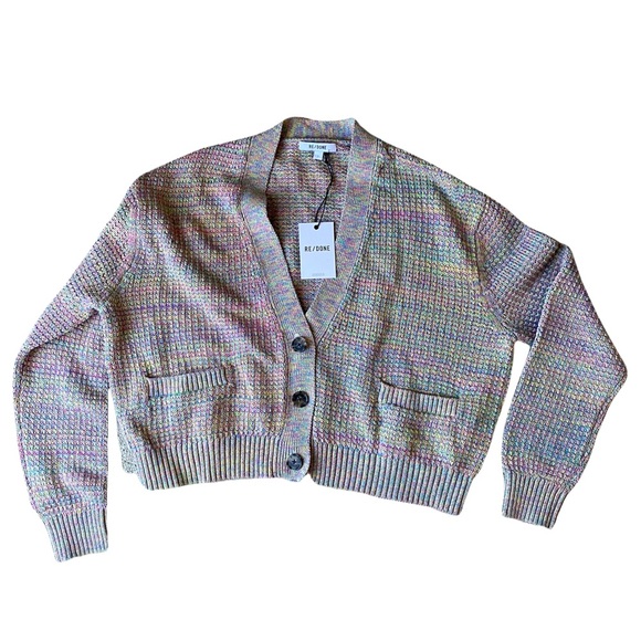 RE/DONE 90s cropped cardigan / size S / NWT - Picture 2 of 5